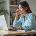 Jeune femme professionnelle dans un bureau lumineux