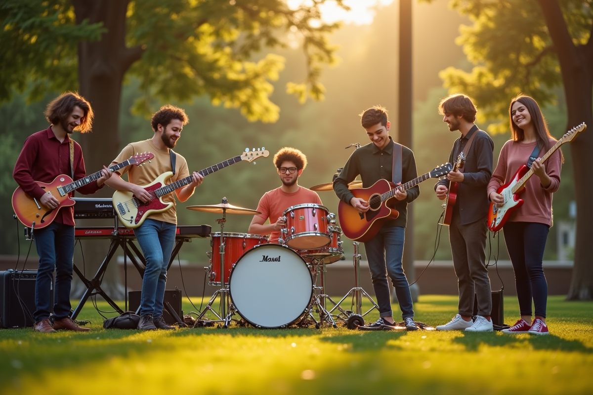 musiciens herbe
