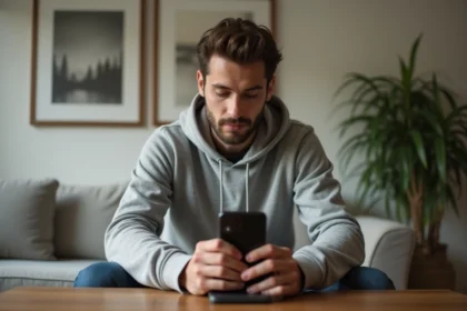 Samsung Galaxy S10 utilisant la fonction PowerShare pour charger un autre téléphone